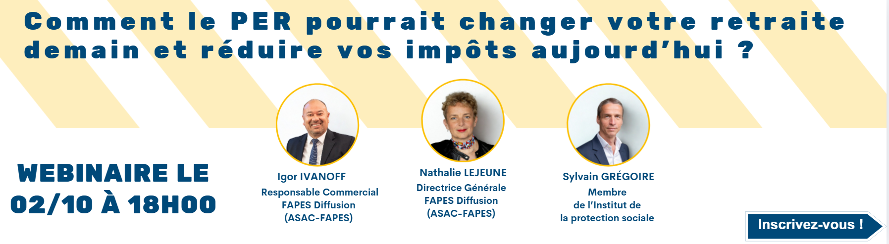 Webinaire PER  bannière